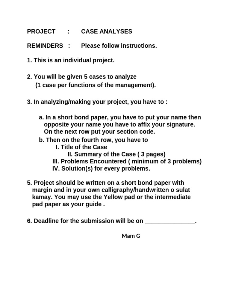 Project Reminders | PDF