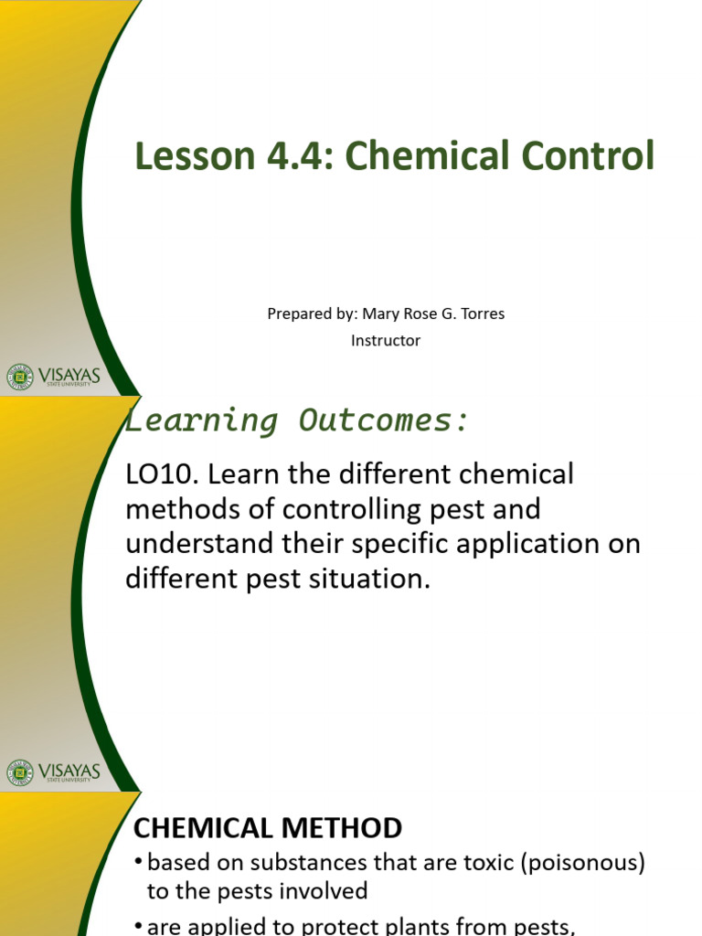 Lesson 4.4. CPRT22 2025 | PDF | Herbicide | Insecticide