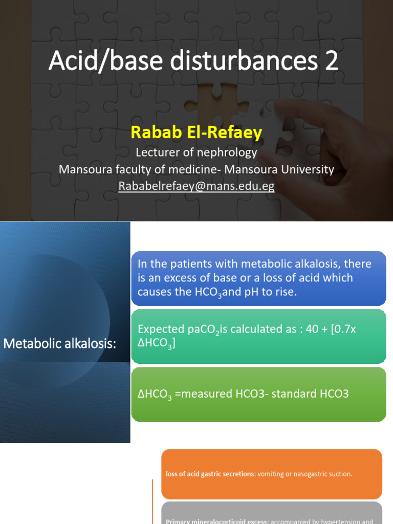 Acid Base Disturbance 2 | PDF | Physiology