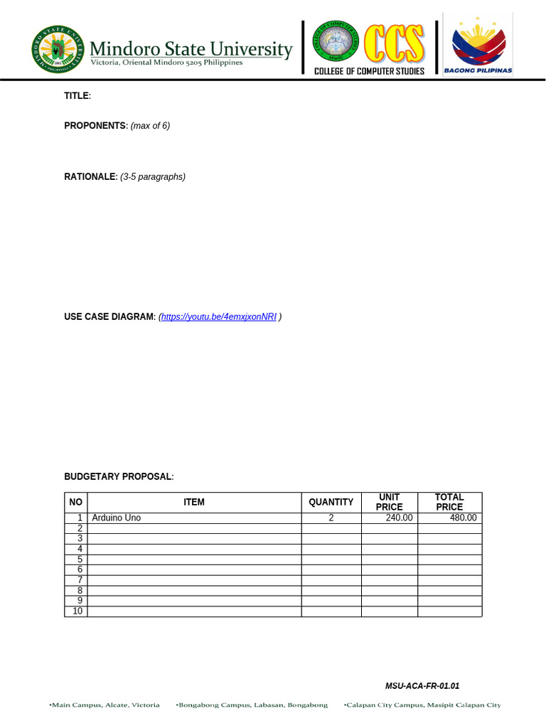 Project Template Embedded System | PDF