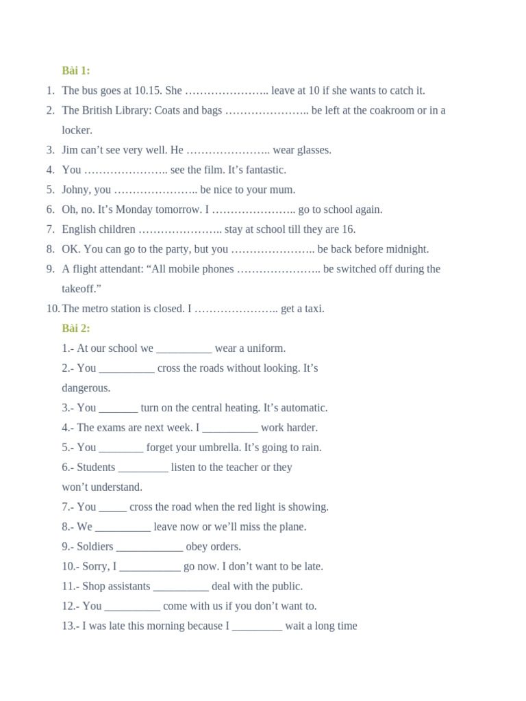 Must | PDF