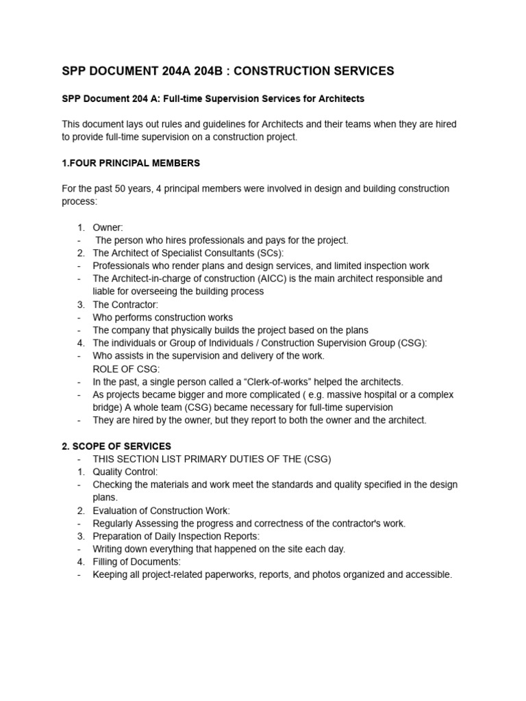 _SPP-204-A-B (2) | PDF | Architect | Construction Management
