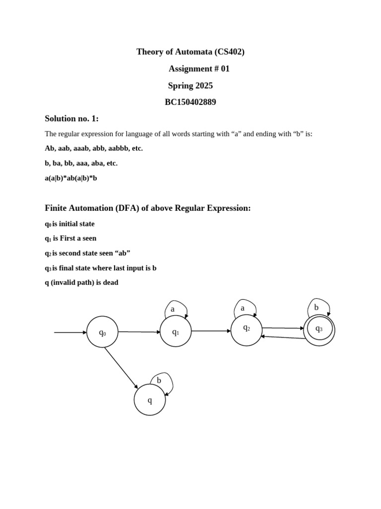 Theory of Automata | PDF