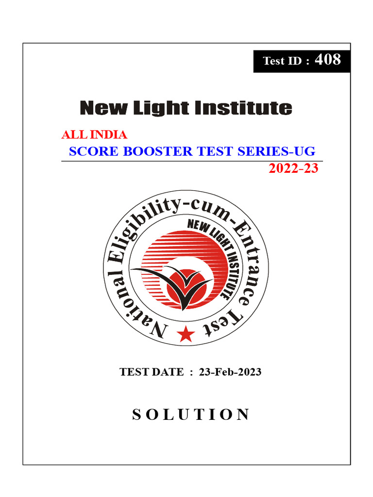 008-23 Feb Solution Sbts Test-8 - 1172267 | PDF | Thermodynamics | Nature