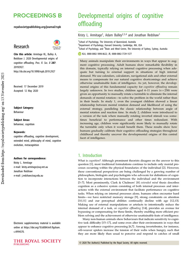 Study 1 | PDF | Cognition | Mind