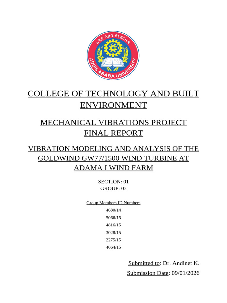 Photo inspiration: Wind Turbine Vibration Analysis And Reduction Reference: Vibration Analysis Of Wind Turbine Progress Pdf