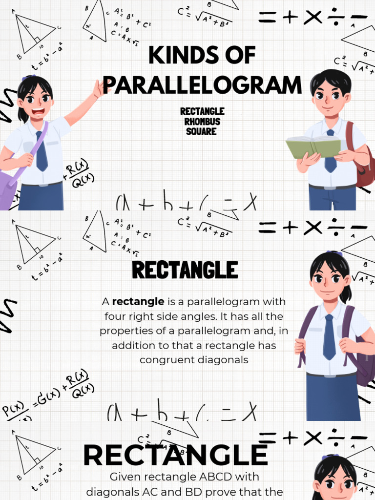 Kinds of Parallelogram Grade 9 | PDF