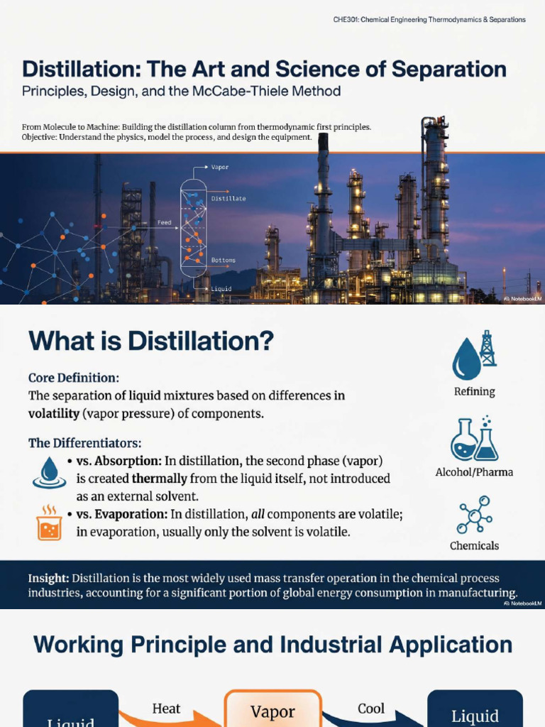 Distillation Principles and Design | PDF | Distillation | Continuum ...