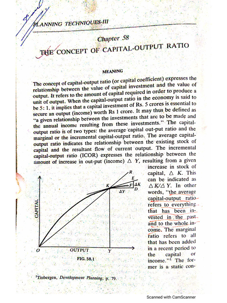 Capital Output Ratio | PDF