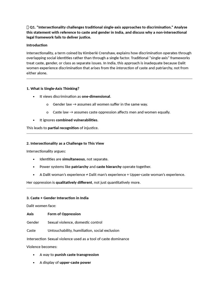 The Wangari Maathai Speech and Intersectional Discrimination Questions ...