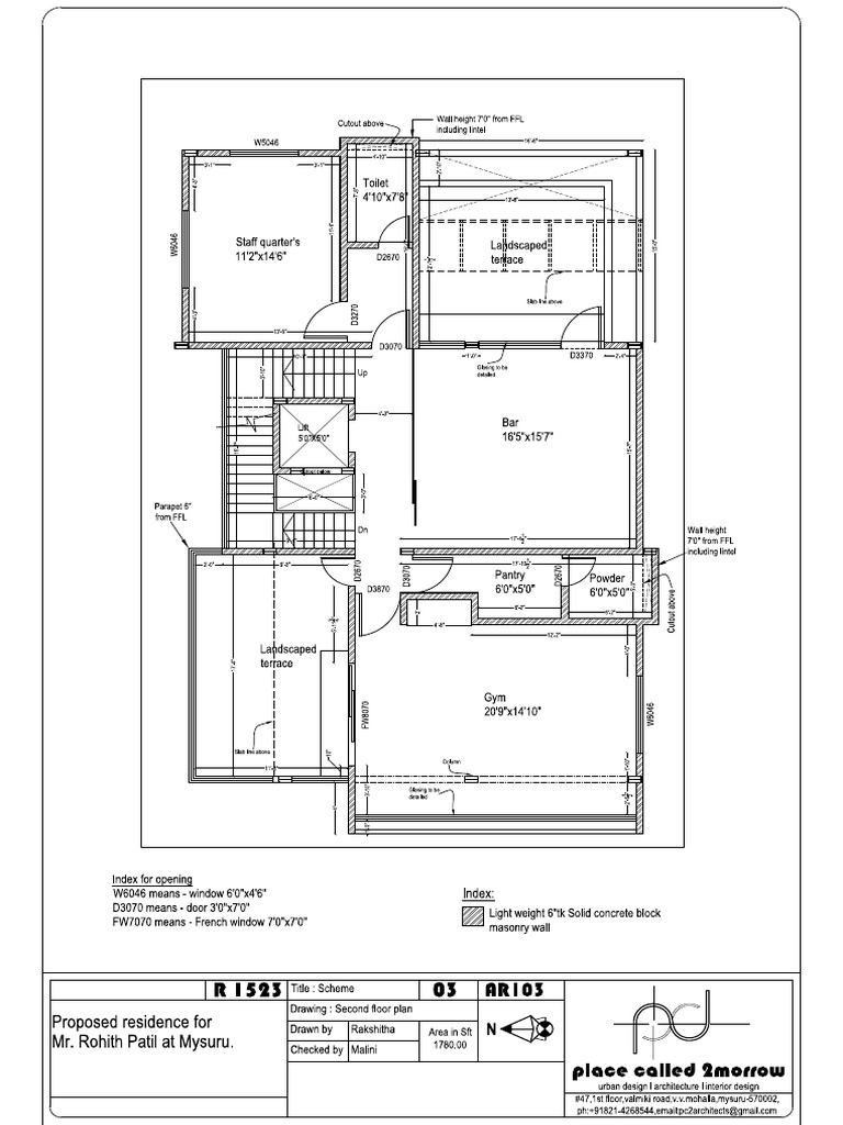 Secound Floor Working Drawing | PDF