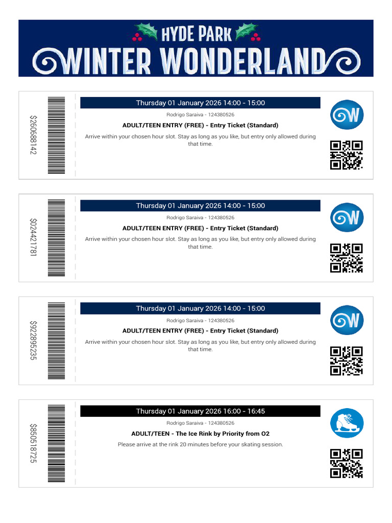 Entry Ticket Standard Tickets 124380526 | PDF | Athletic Sports | Ice ...