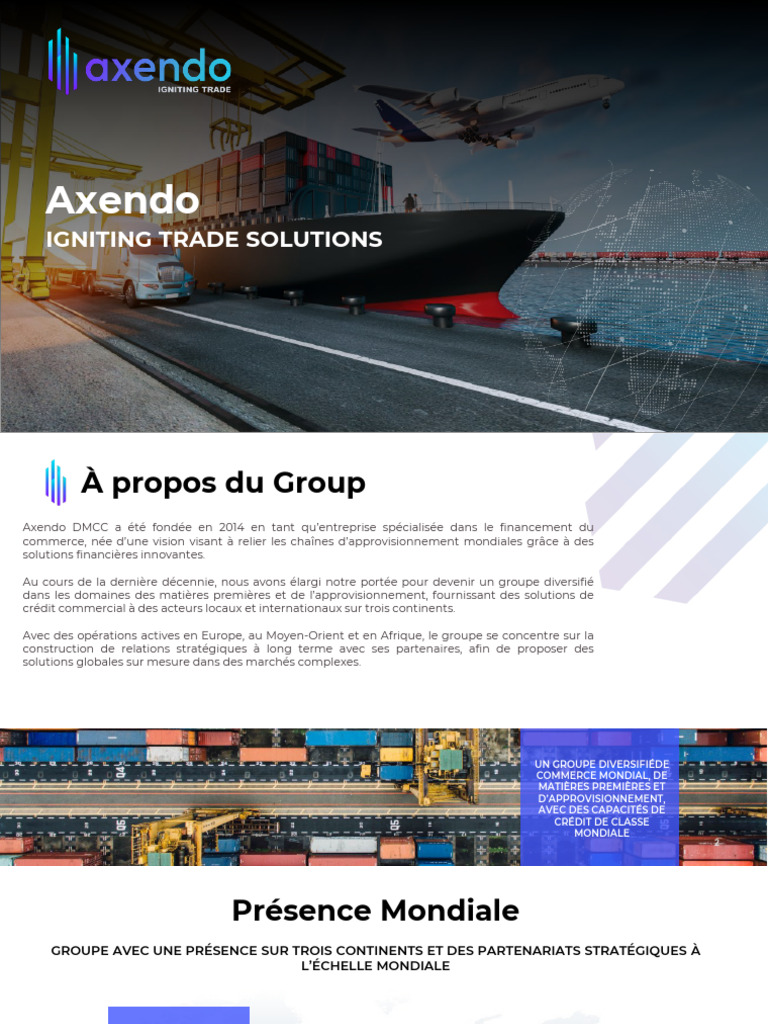 Axendo Groupe - FR 2025 | PDF | Banques | Logistique