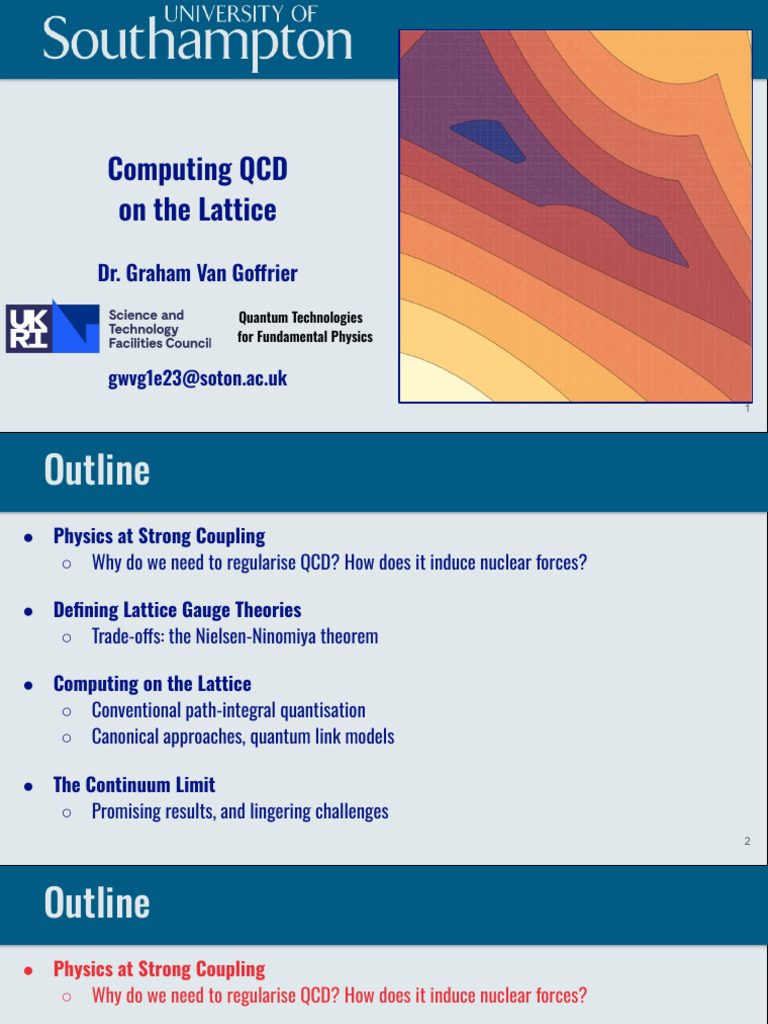 Intro To Lattice QCD, Wolfram Institute, 2024 | PDF | Quantum ...