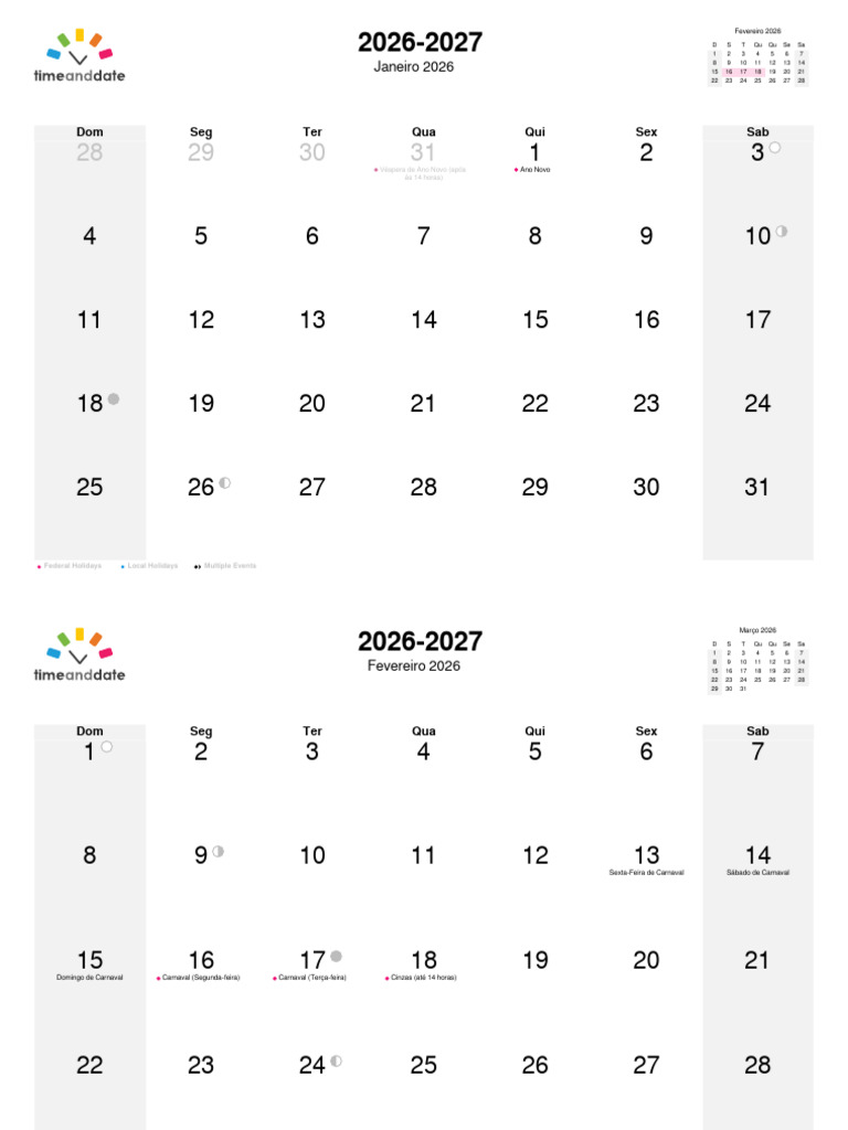 Brasil Janeiro 2026 - Dezembro 2027 | PDF