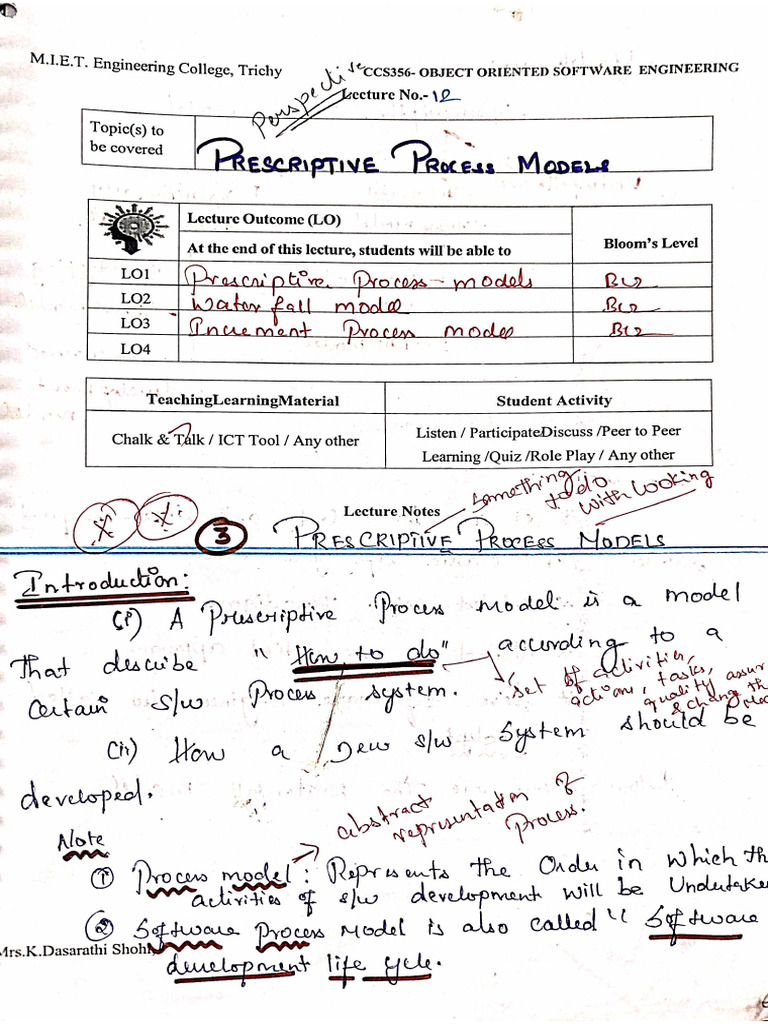 Prescriptive Process Model | PDF