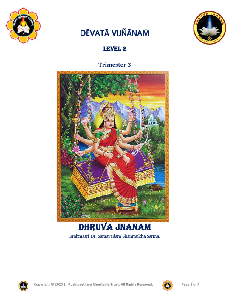 D VAT Vijñ NA: Dhruva Jnanam | PDF | Devi | Hindu Deities