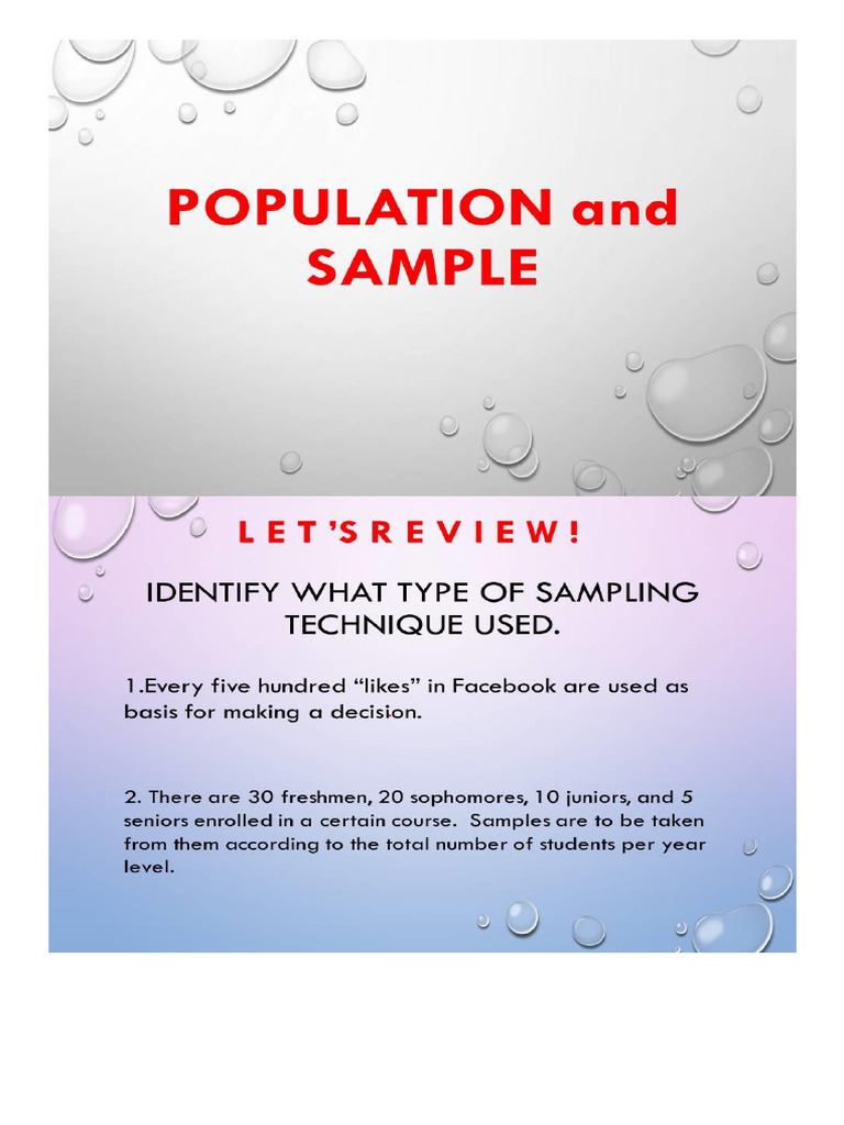 I Sampling Theory | PDF
