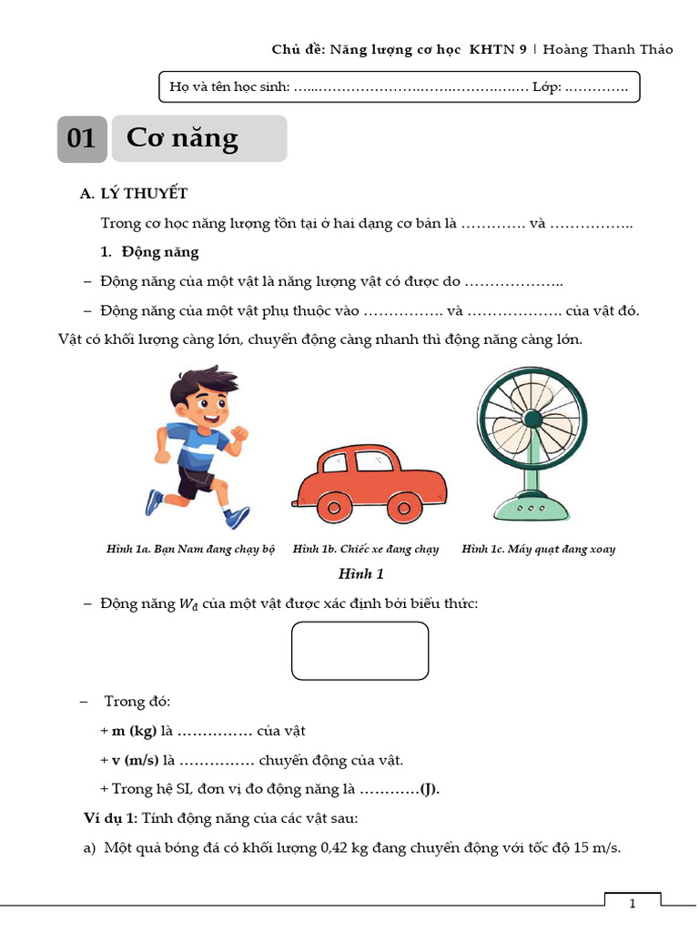 HS-Bài 2 Cơ Năng - Compressed | PDF