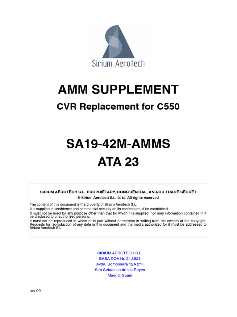 Sa19 42M Amms | PDF
