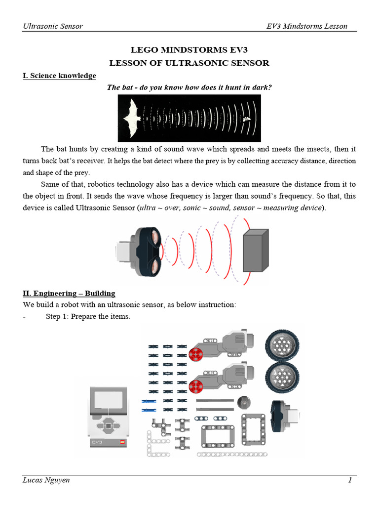 Ultrasonic Sensor Lesson | PDF | Ultrasound