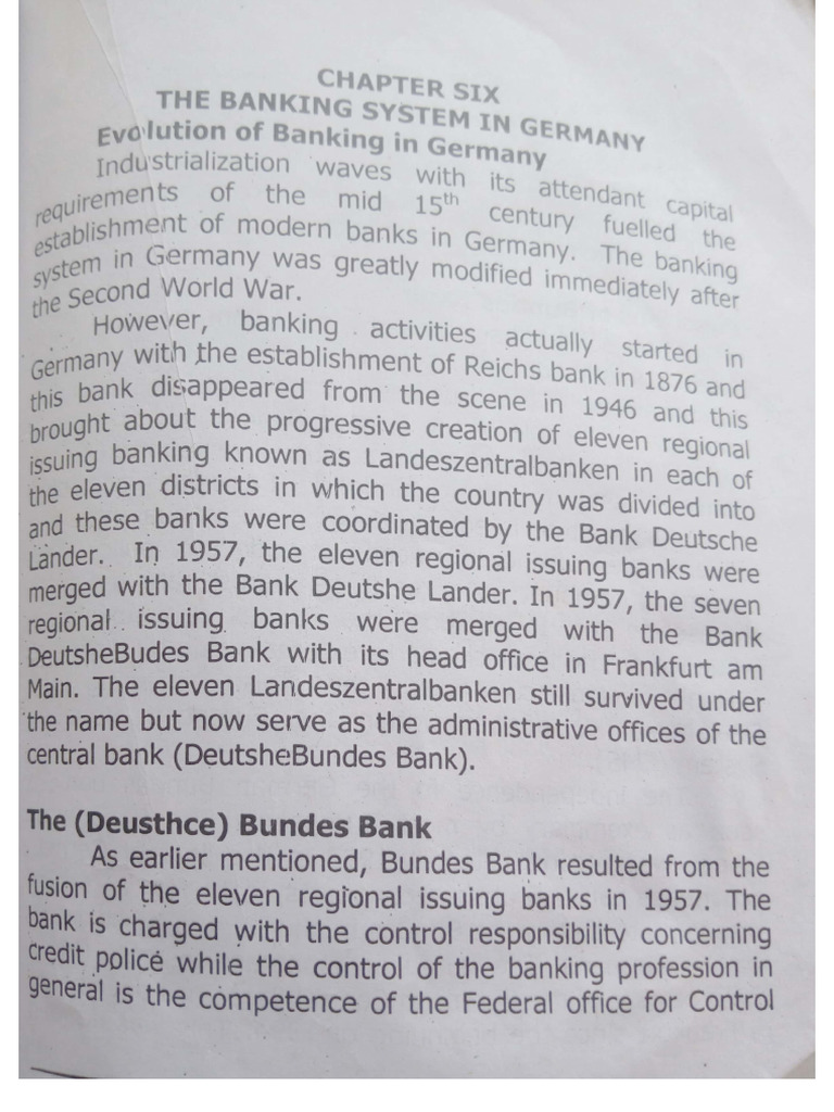 Germany Banking System | PDF