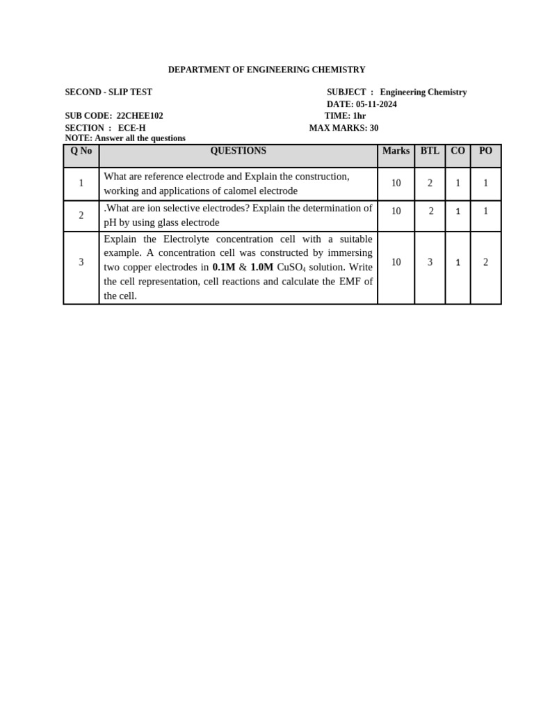 Ii-Slip Test-Qp | PDF