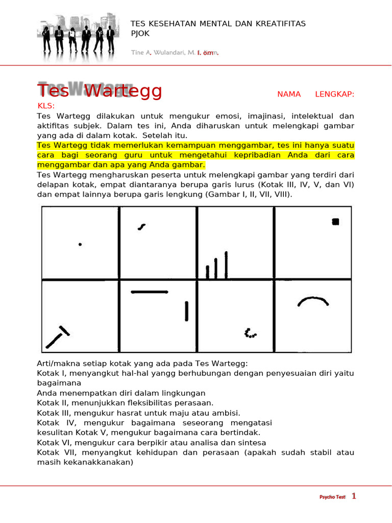 Psycho Test Soal SMA | PDF