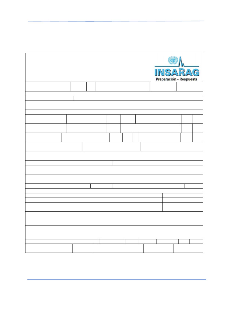INSARAG Guidelines Vol 3, Annex B24 Worksite Report Form (Versiขn en ...