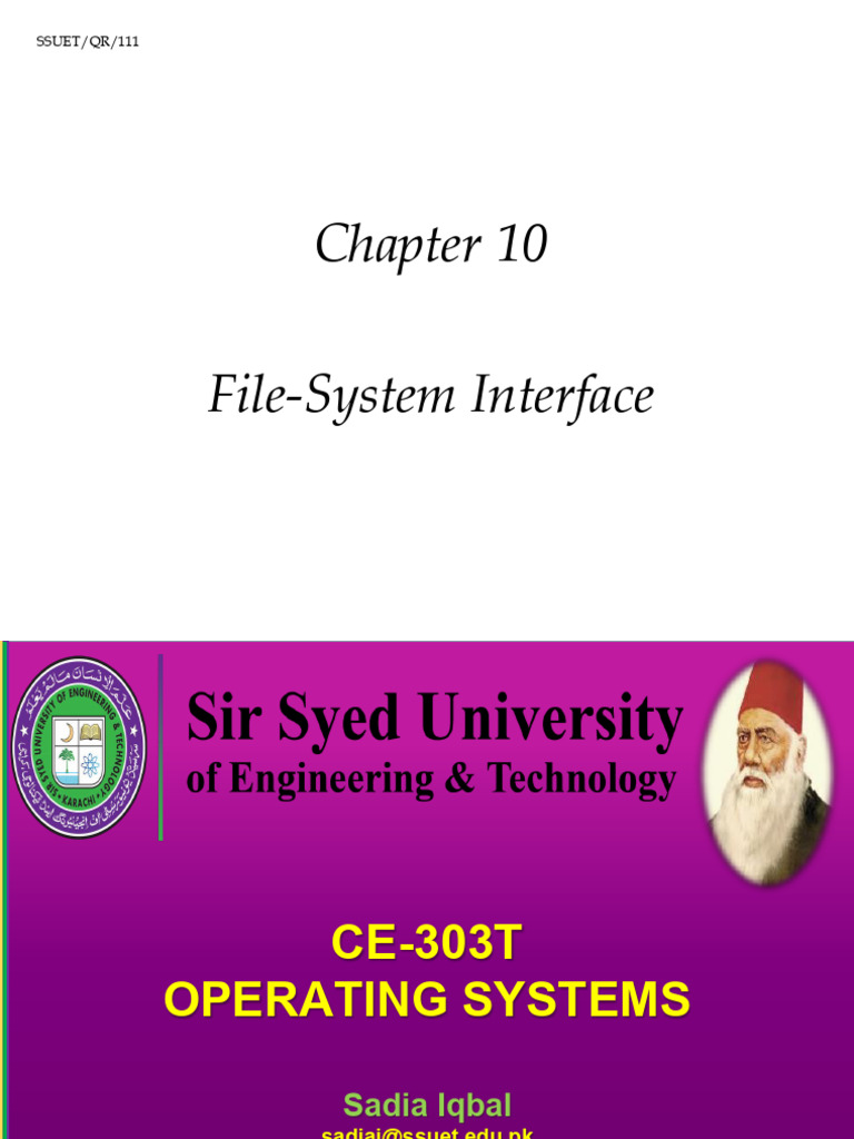 (Ch11) File System Interface | PDF | Computer File | File System