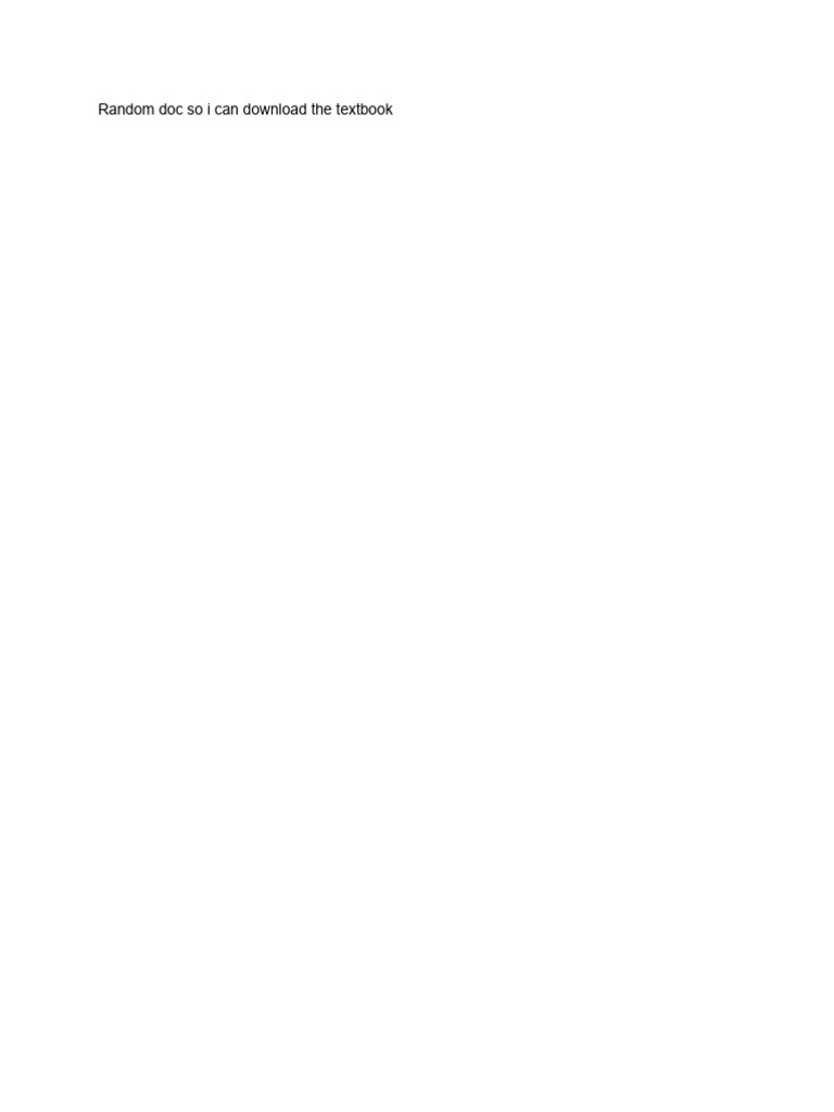 Random Doc So I Can Download The Textbook | PDF