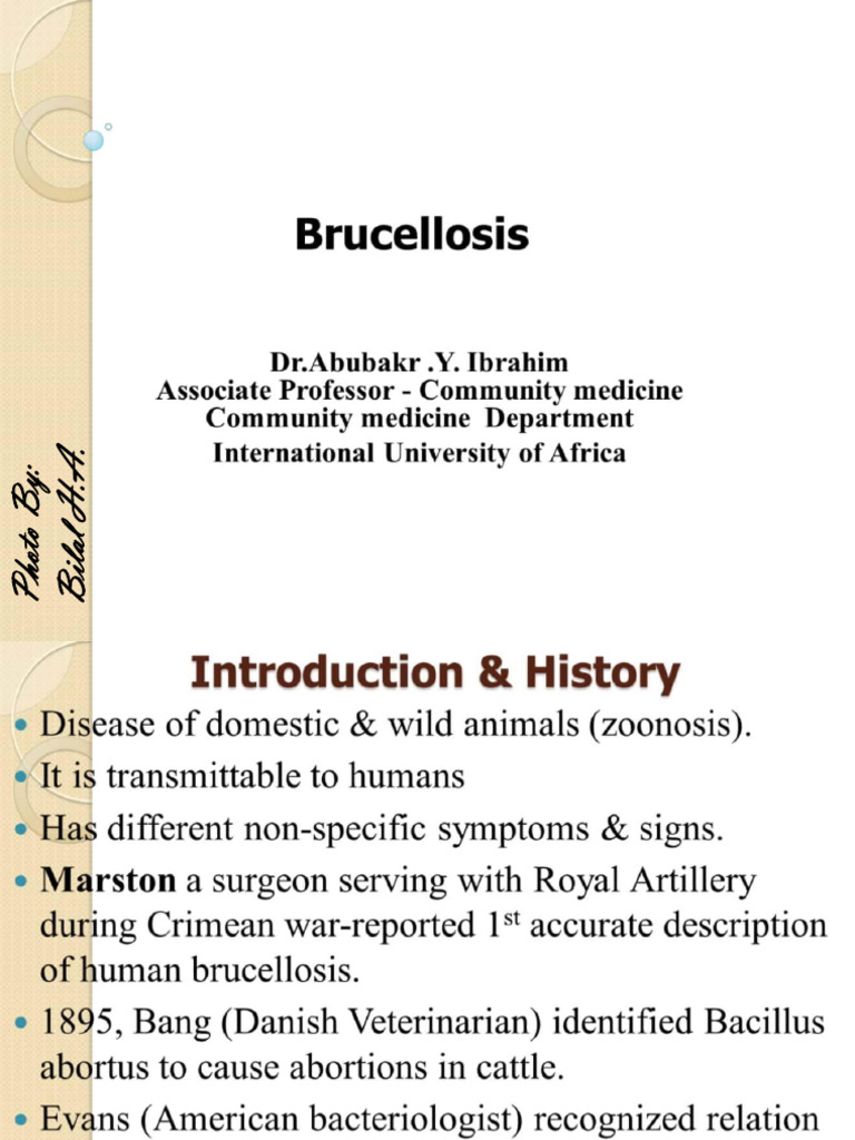 Epidemiology of Brucellosis | PDF