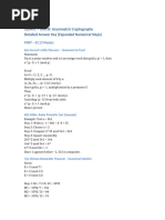 RSA Algorithm Practice Solutions | PDF