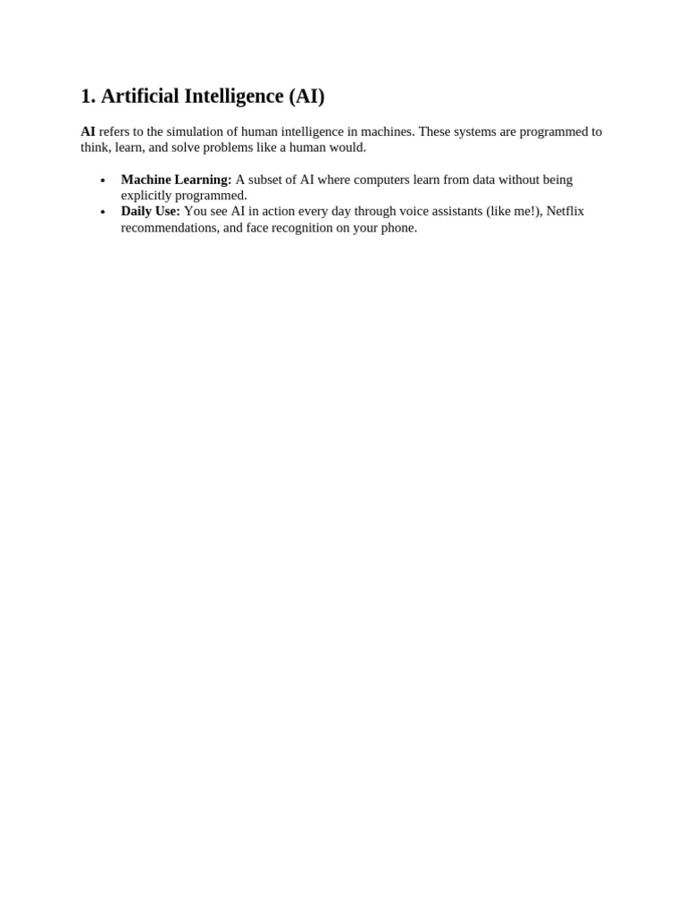 Artificial Intelligence (AI) | PDF