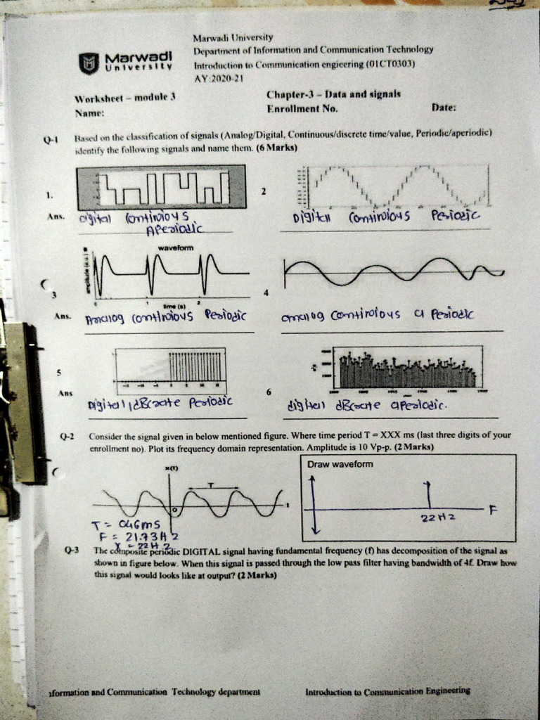 Worksheet 3 | PDF