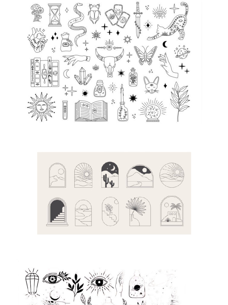Pack de Tattoos Minimalistas | PDF