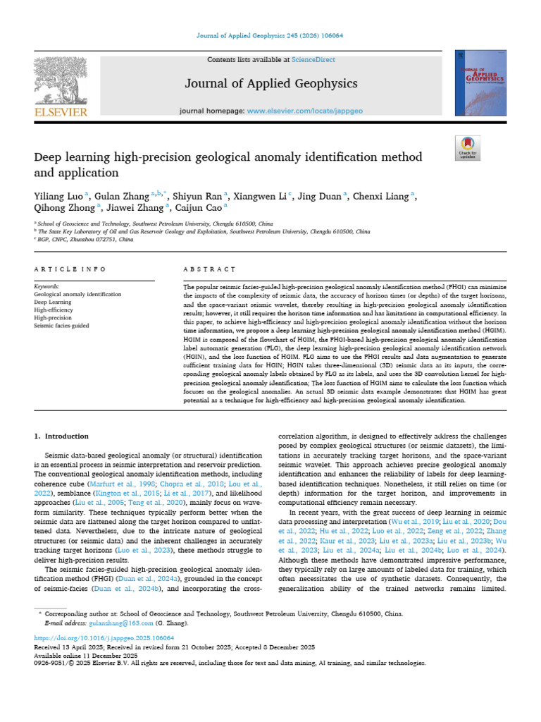 Deep Learning High Precision Geological Anomaly Ident 2026 Journal of ...