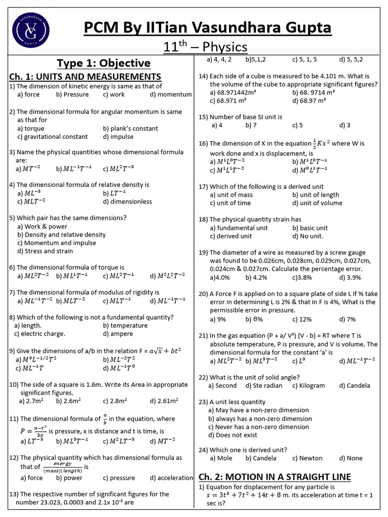 11th Physics All Chpaters | PDF | Rotation Around A Fixed Axis | Force