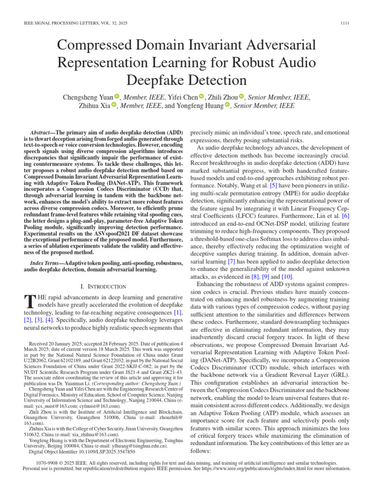 Compressed Domain Invariant Adversarial Representation Learning For ...