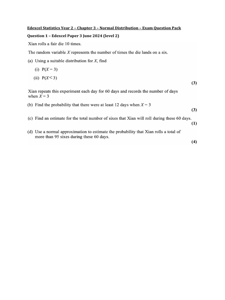 Chapter 3 - Normal Distribution | PDF