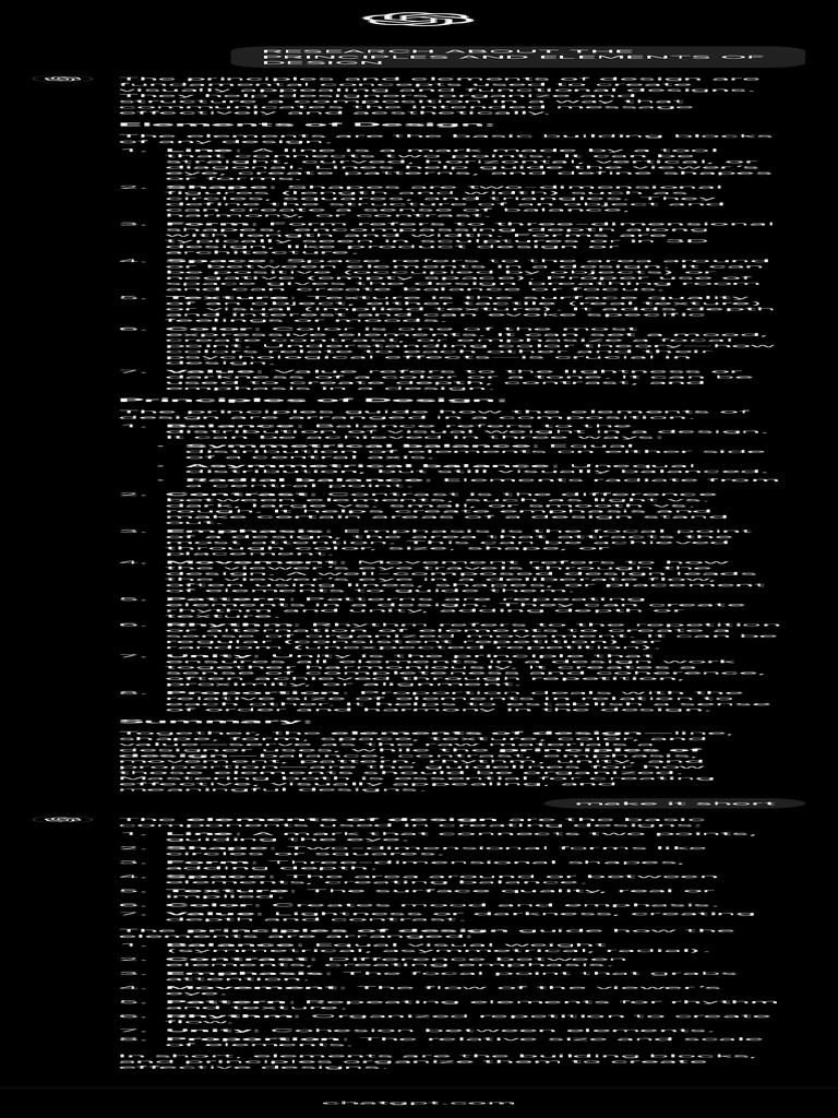 Principles and Elements of Design | PDF