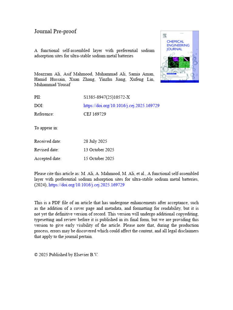 CEJ | PDF | Electrochemistry | Physical Chemistry