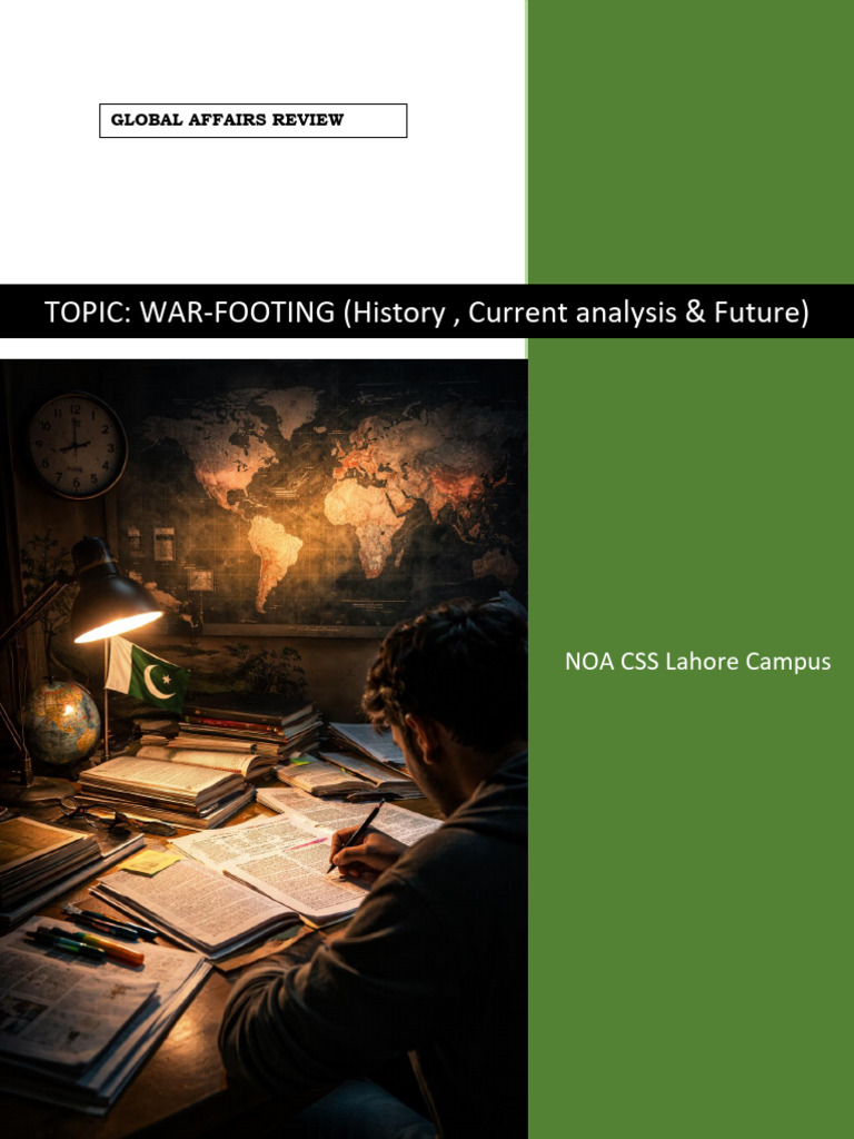 War Footing Css Camp 2026 | PDF | Cold War | Communism