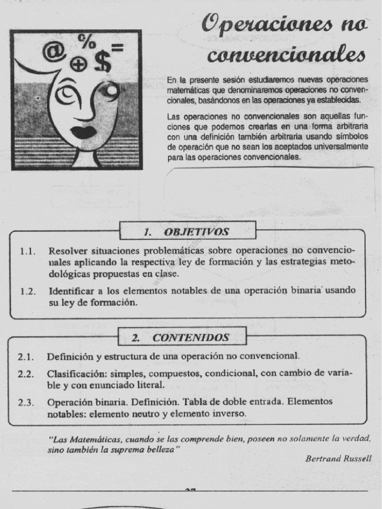 Operaciones No Convencionales