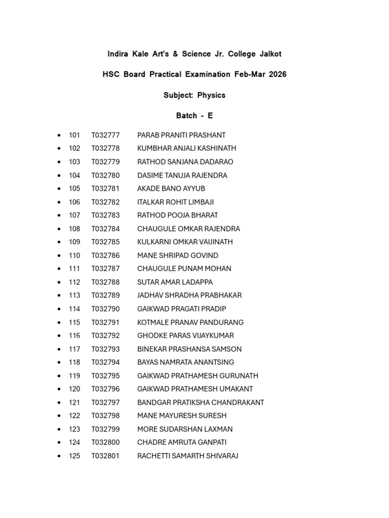 Physics Batch E | PDF