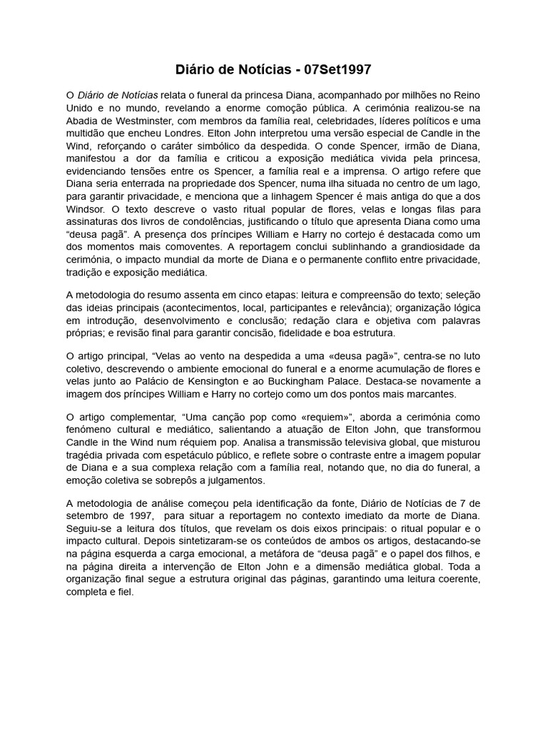 HDM Resumido | PDF | Diana | Morte