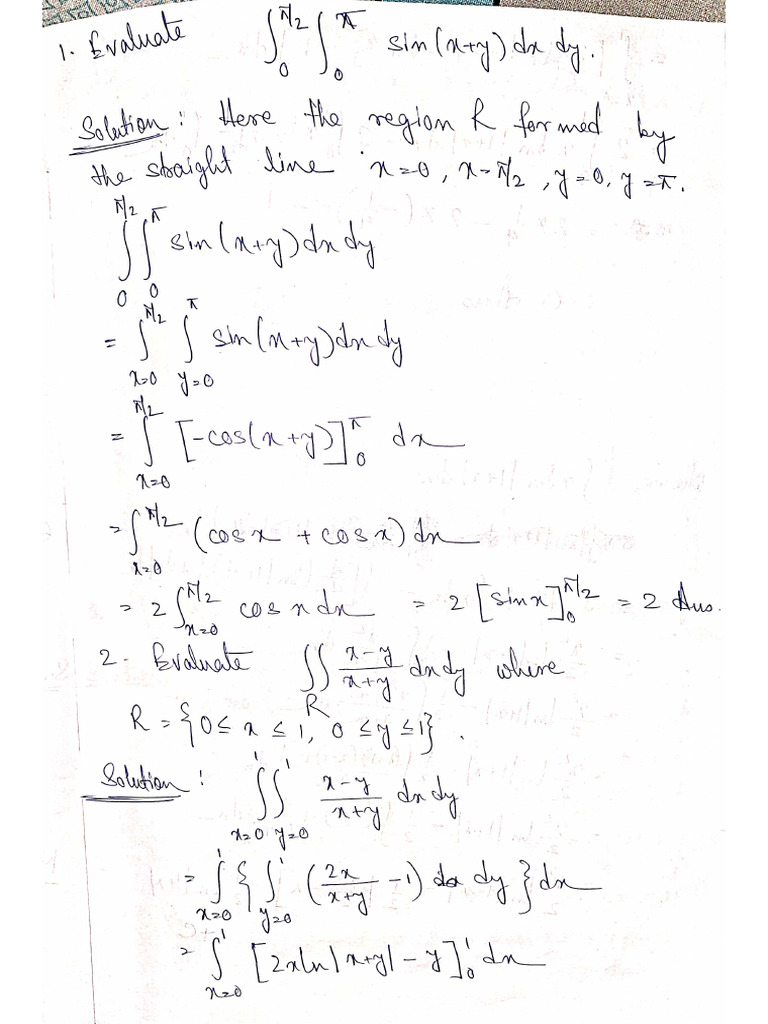 Double Integral | PDF