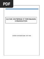 Culture d'Entreprise Et Performances d'Organisation