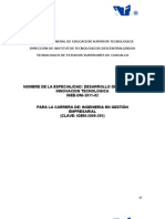 5. Objetivo, perfil y créditos de la especialidad Desarrollo de Negocios