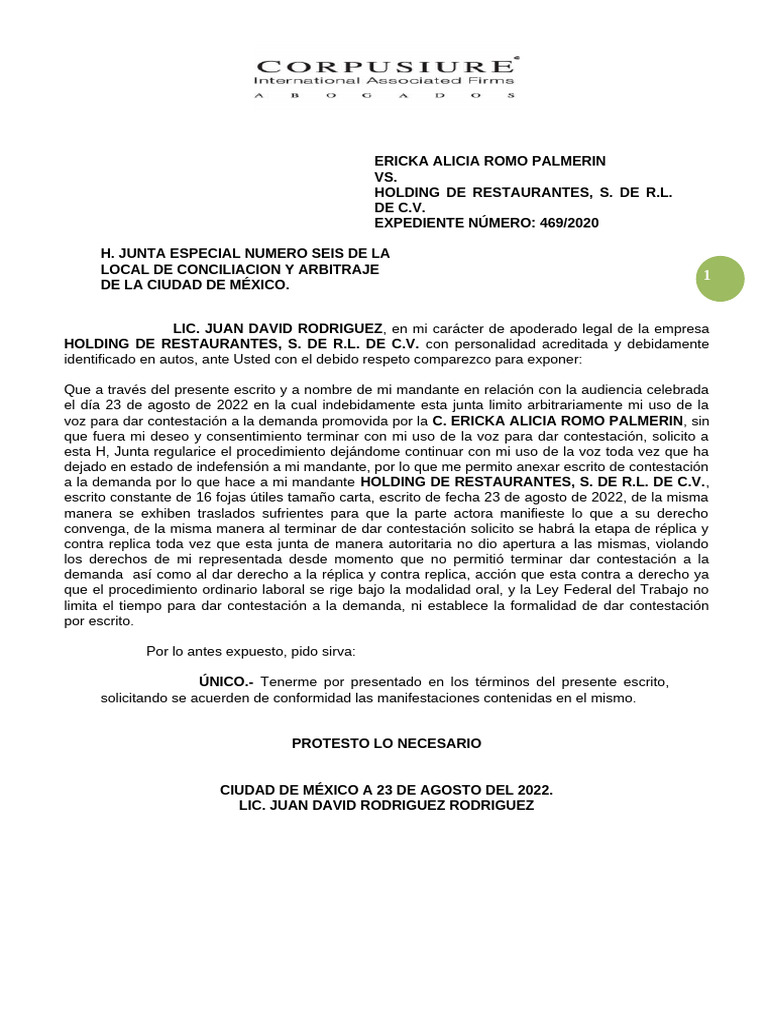 Ericka Alicia Romo Palmerin Regularizar | PDF